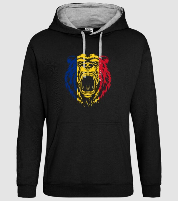 ursul model negru pe tricou