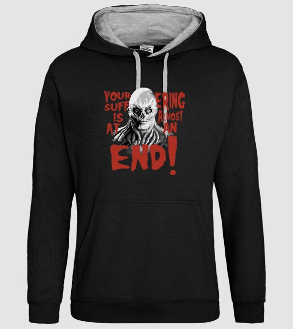 vecna your suffering is almost at an end model negru pe tricou