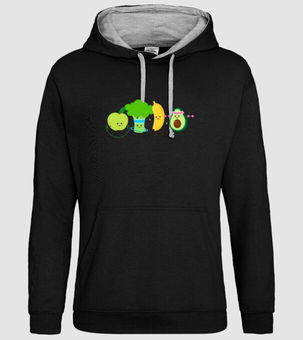 Vegan model negru pe tricou