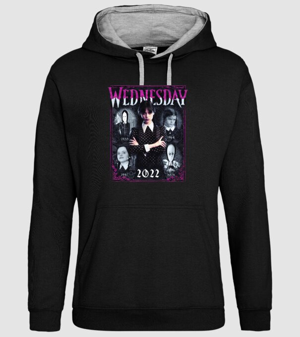 WEDNESDAY ADDAMS multi all time model negru pe tricou