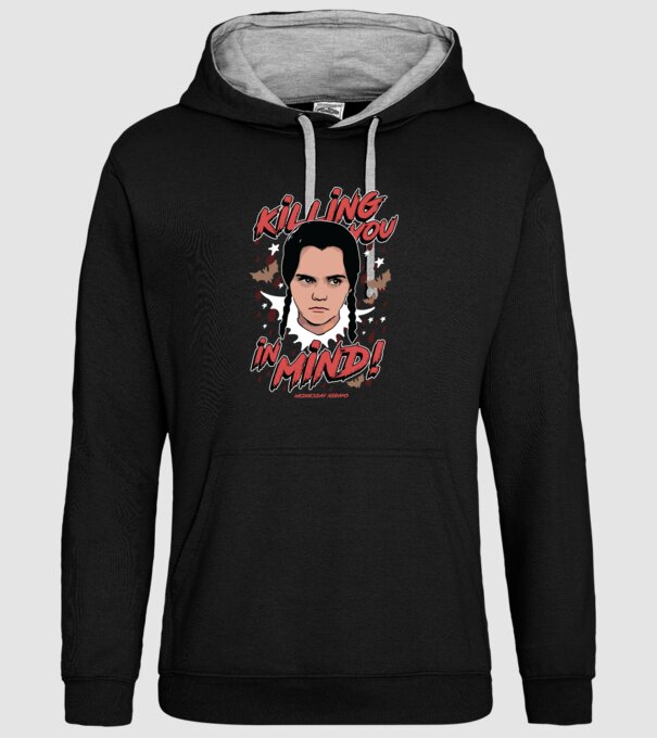 WEDNESDAY Killing You in my mind model negru pe tricou