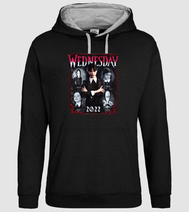 WEDNESDAY multi all time model negru pe tricou