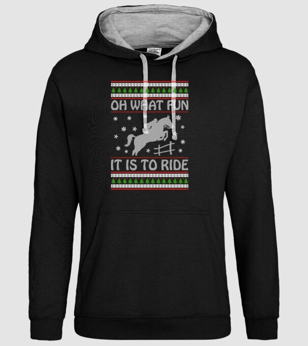 What Fun is to ride - Horse model negru pe tricou