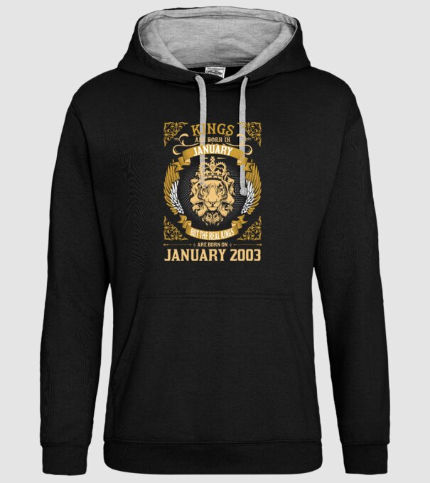 Ziua de naștere a Leului 2003 january model negru pe tricou