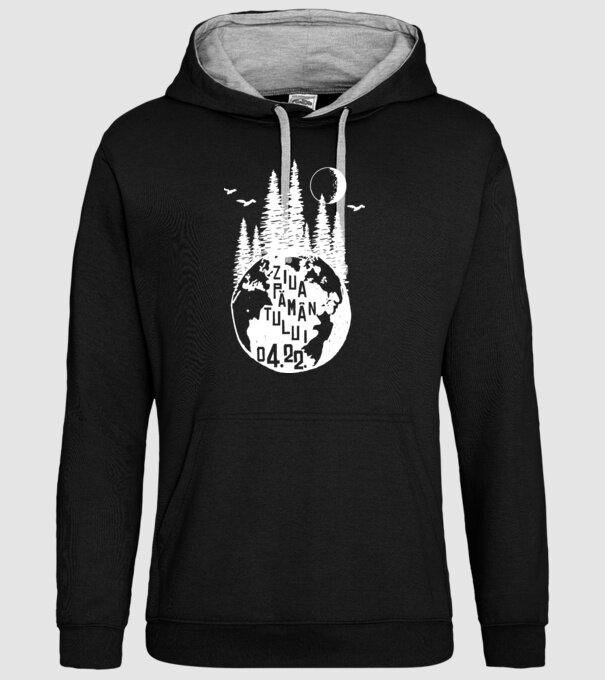 Ziua Pământului 22.04. model negru pe tricou