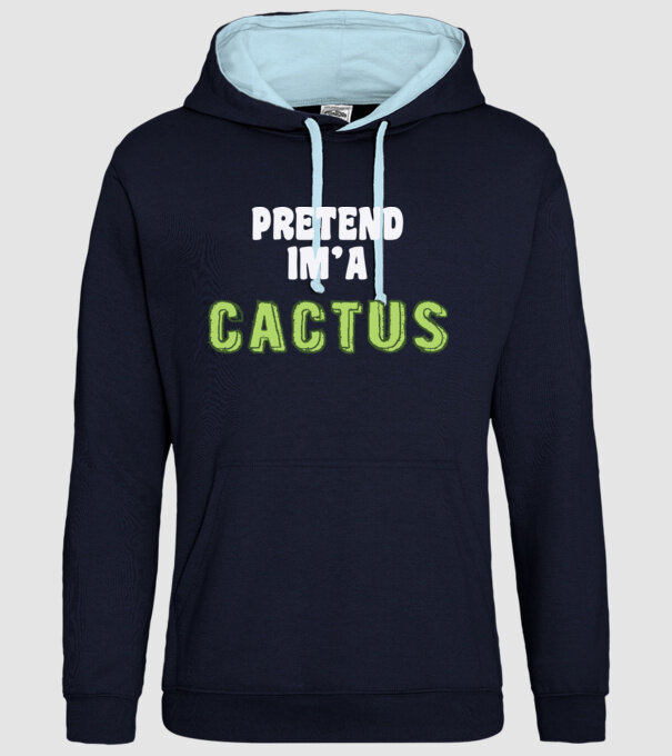 Cactus carnaval model albastru închis pe tricou
