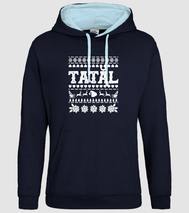 Tatăl model albastru închis pe tricou