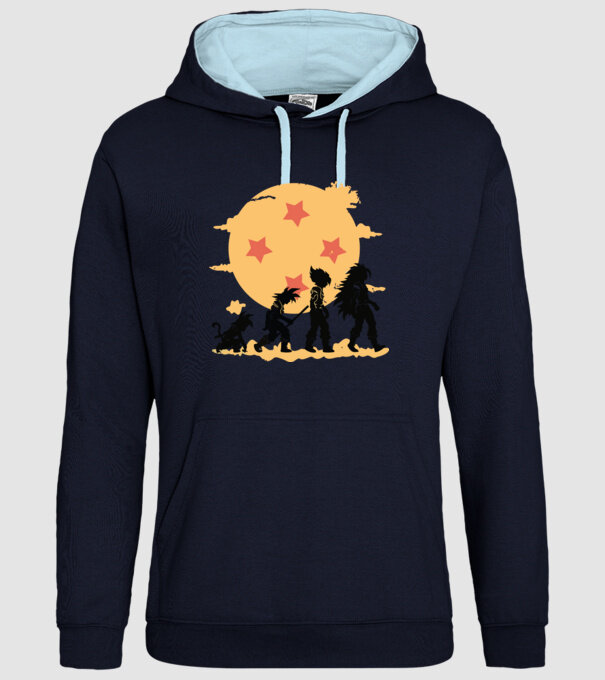 dragonball evolution model albastru închis pe tricou