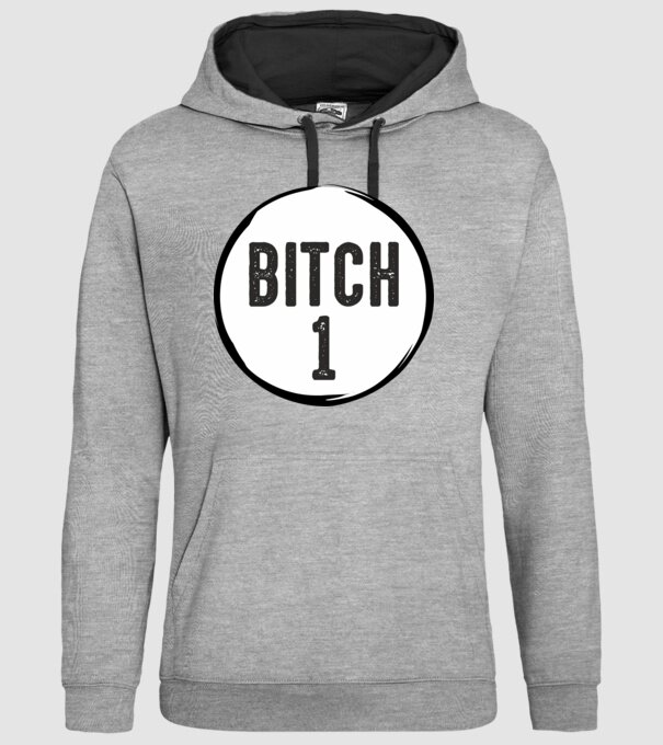 BITCH 1 model gri pe tricou