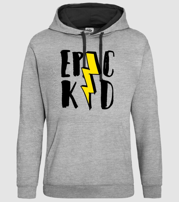 EpicKid model gri pe tricou