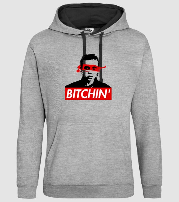bitchin eleven model gri pe tricou
