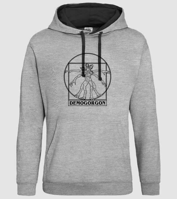 demogorgon da vinci model gri pe tricou