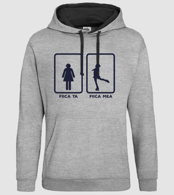 fiica ta - fiica mea model gri pe tricou