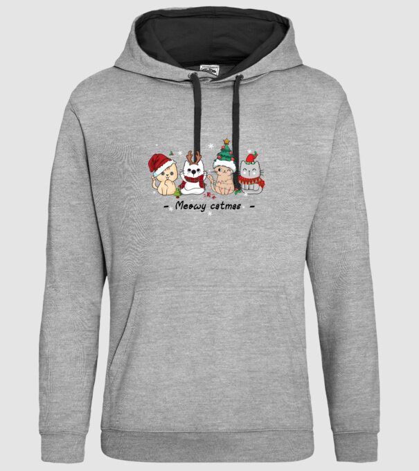 Meowy catmas 2 model gri pe tricou