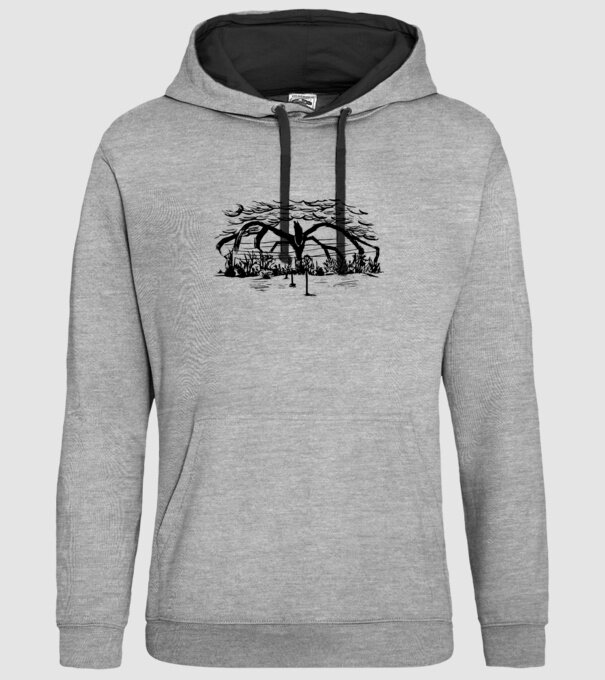 mind flayer drawing stranger things model gri pe tricou