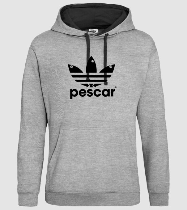 Pescar original model gri pe tricou