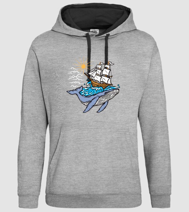 Vapoare model gri pe tricou
