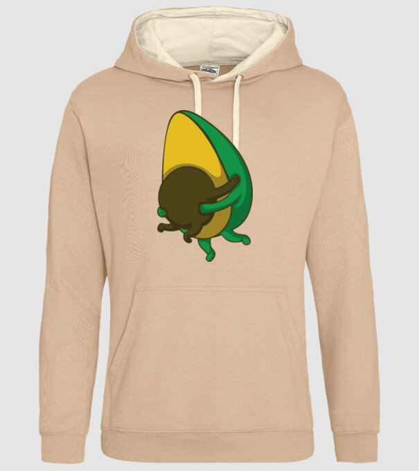 Avocado model nisipiu pe tricou