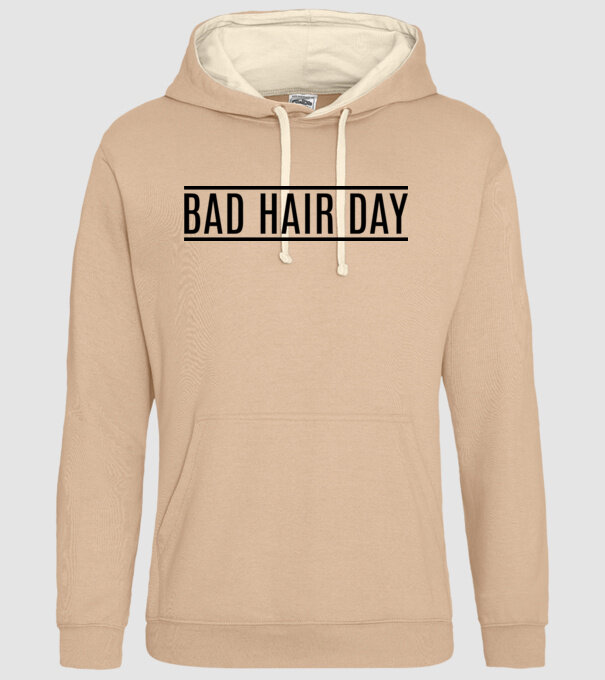 Bad hair day model nisipiu pe tricou