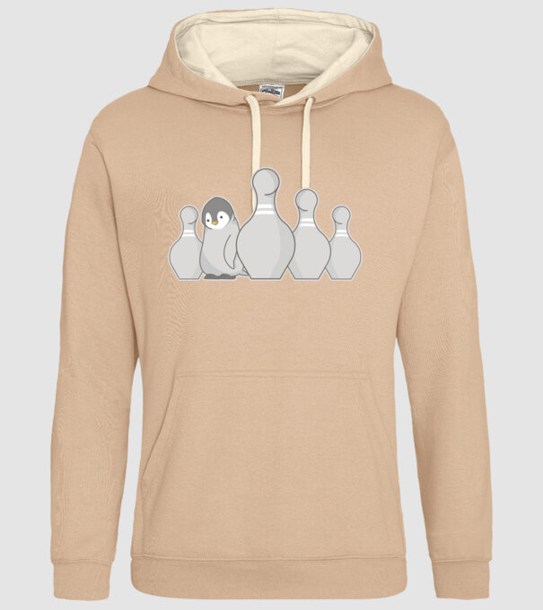 Bowling pinguin model nisipiu pe tricou