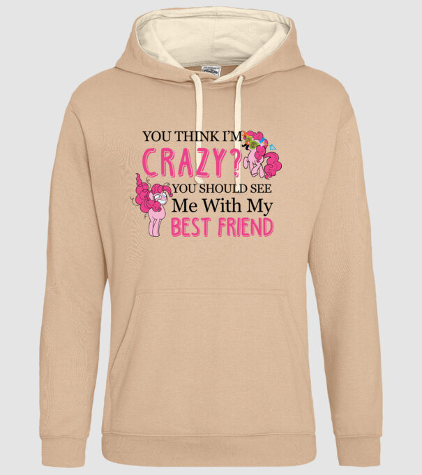 Crazy Friend Unicorn model nisipiu pe tricou