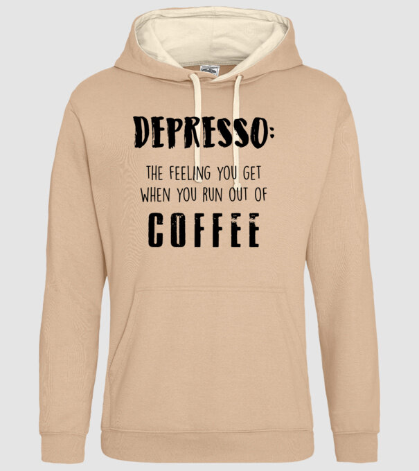 Depresso model nisipiu pe tricou