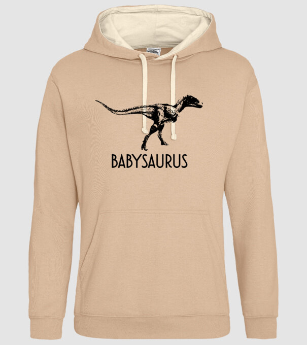 Familia de dinozauri Babysaurus model nisipiu pe tricou