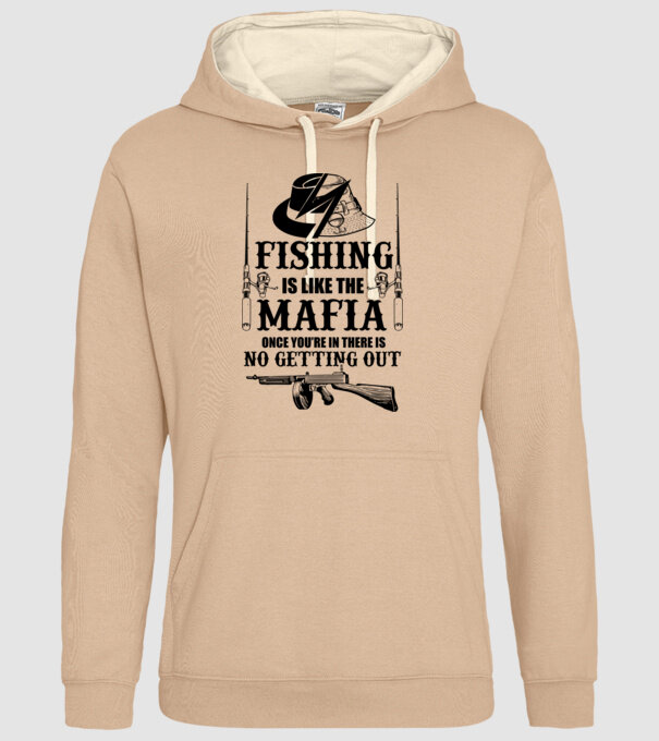 Fishing is like mafia model nisipiu pe tricou