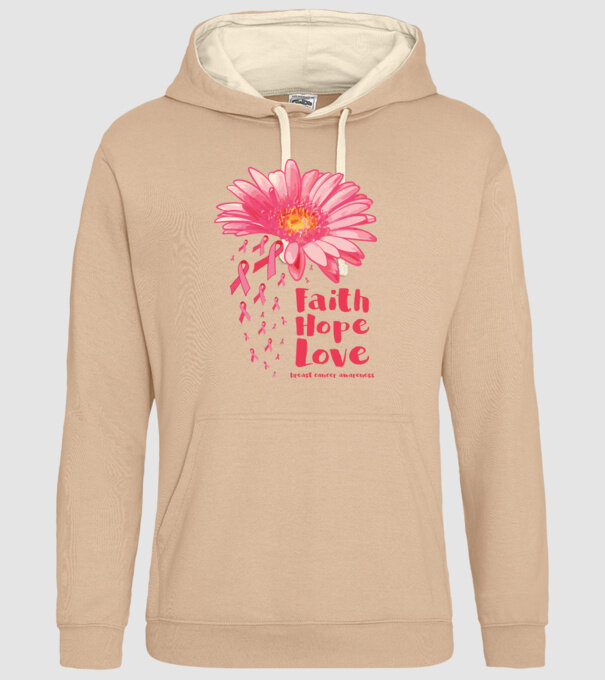 Gerbera faith hope love model nisipiu pe tricou