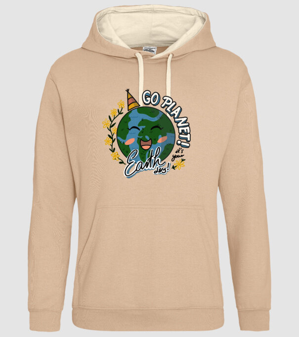 Go planet model nisipiu pe tricou