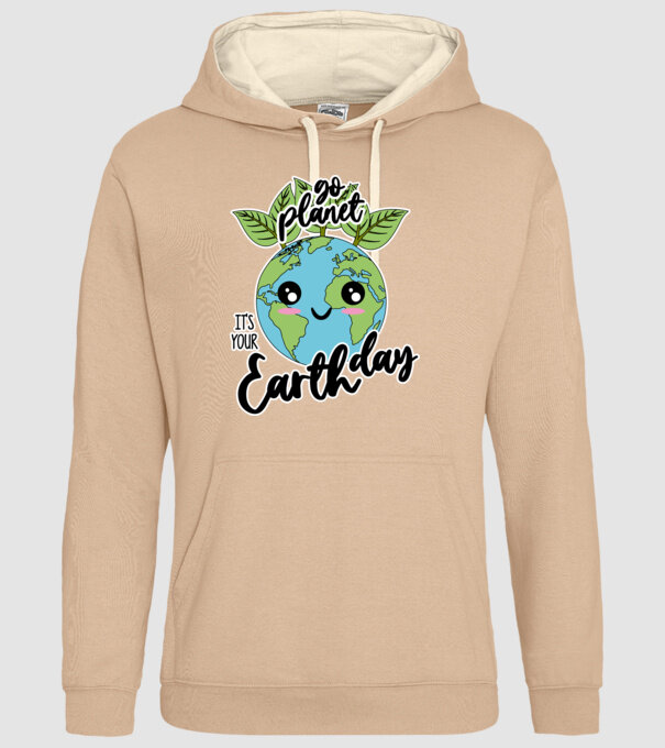 Go planet its your earth day model nisipiu pe tricou