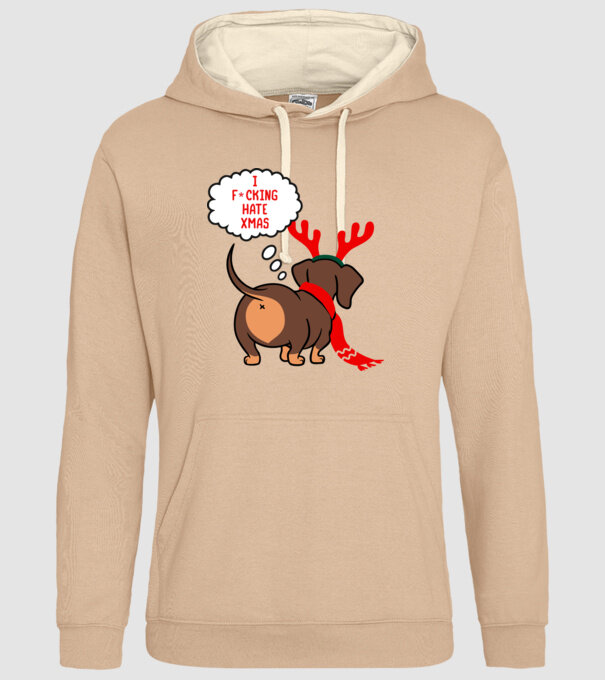 Hate Xmas model nisipiu pe tricou