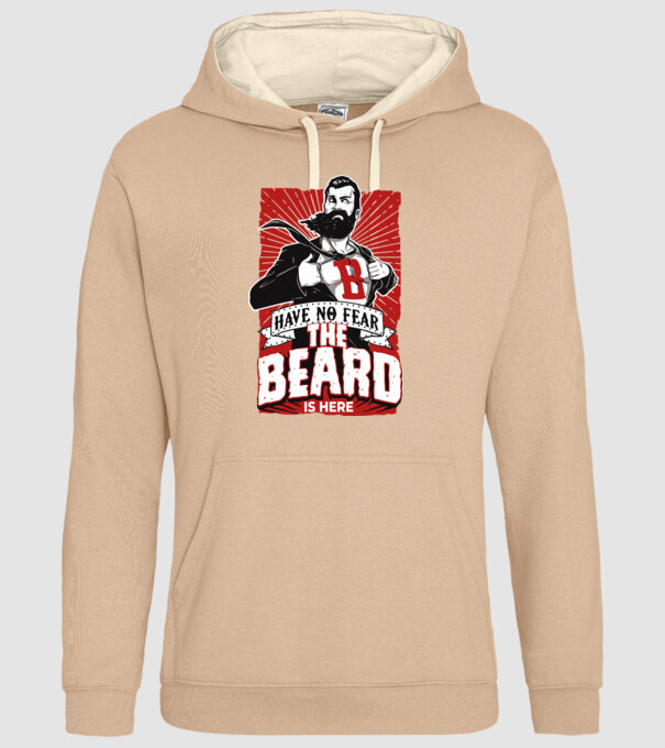 Have no fear the beard is here model nisipiu pe tricou