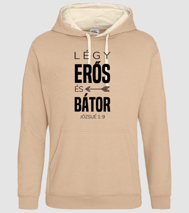 Fii puternic și curajos. Iosua 1:9 model nisipiu pe tricou