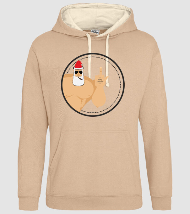 'Merry F''in Xmas' model nisipiu pe tricou