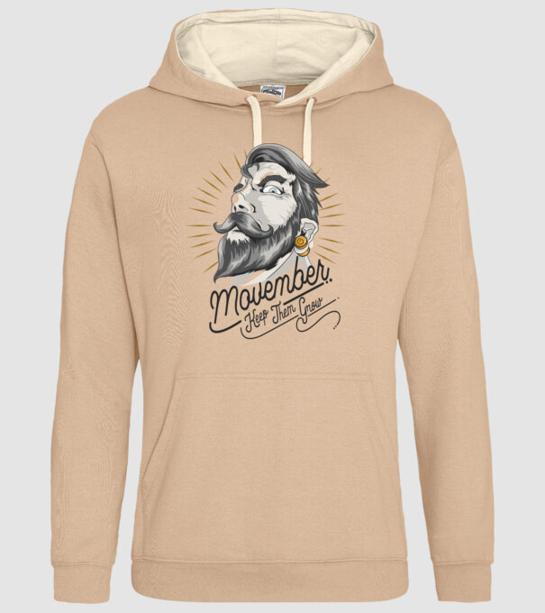 Movember Keep them grow No Shave November model nisipiu pe tricou
