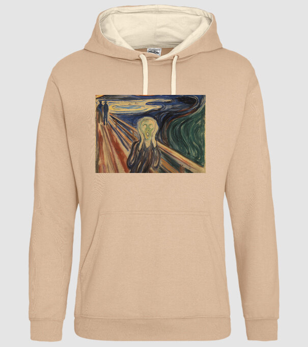 Pictură Munch Mască model nisipiu pe tricou