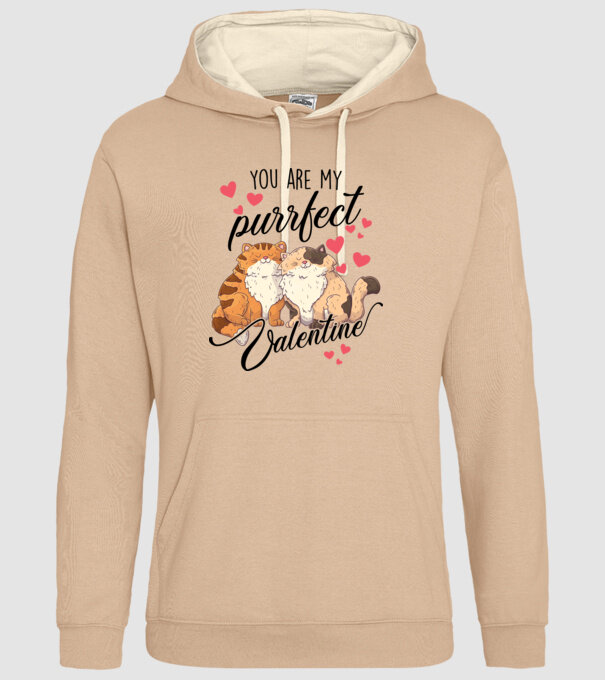 My purrfect valentine model nisipiu pe tricou