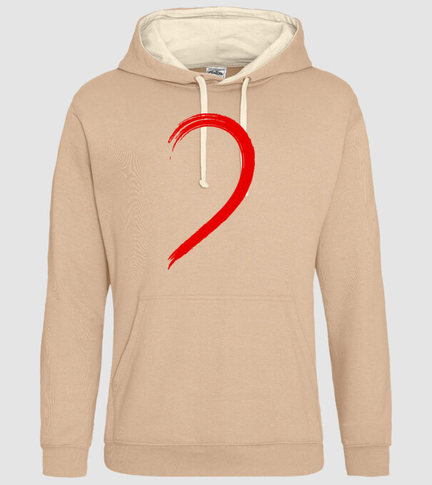 Inimă pereche stânga model nisipiu pe tricou