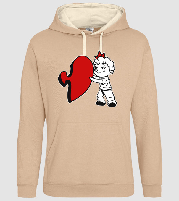 Pereche Puzzle băiat model nisipiu pe tricou