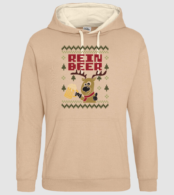 Reinbeer ugly sweater model nisipiu pe tricou