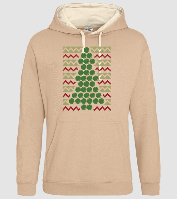 Pulover urât de Crăciun Capac bere model nisipiu pe tricou