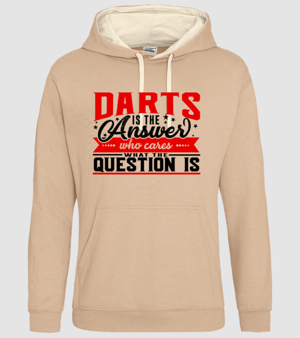 Sport is the answer DARTS model nisipiu pe tricou