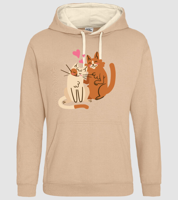 PISICUȚE ÎNDRĂGOSTITE 2 model nisipiu pe tricou