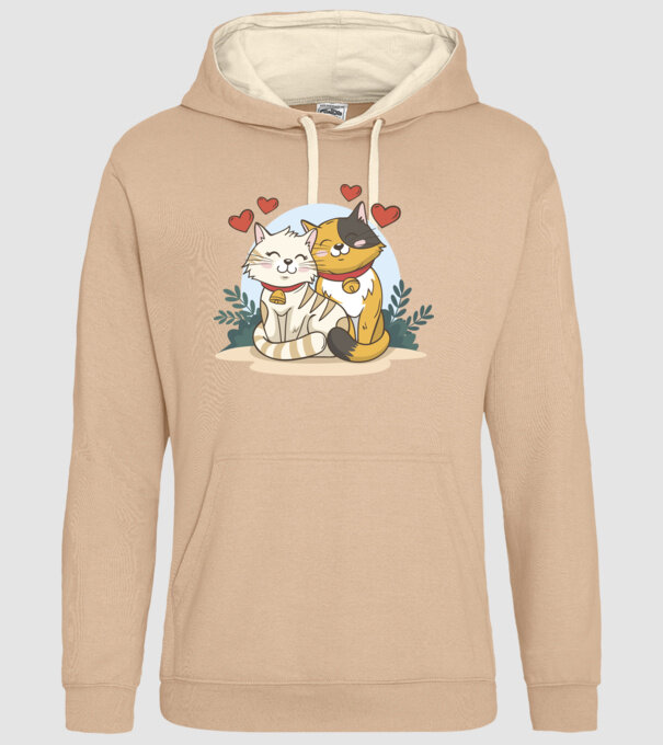 PISICUȚE ÎNDRĂGOSTITE 4 model nisipiu pe tricou
