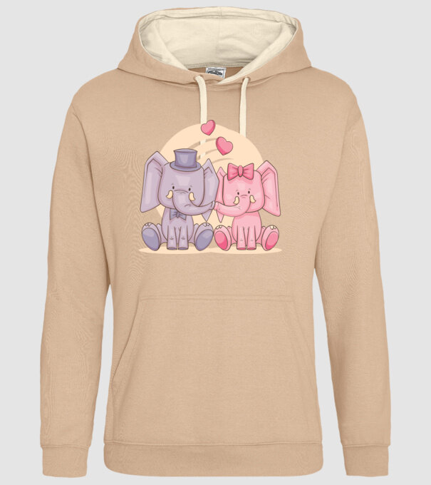 ELEFANȚI ÎNDRĂGOSTIȚI model nisipiu pe tricou