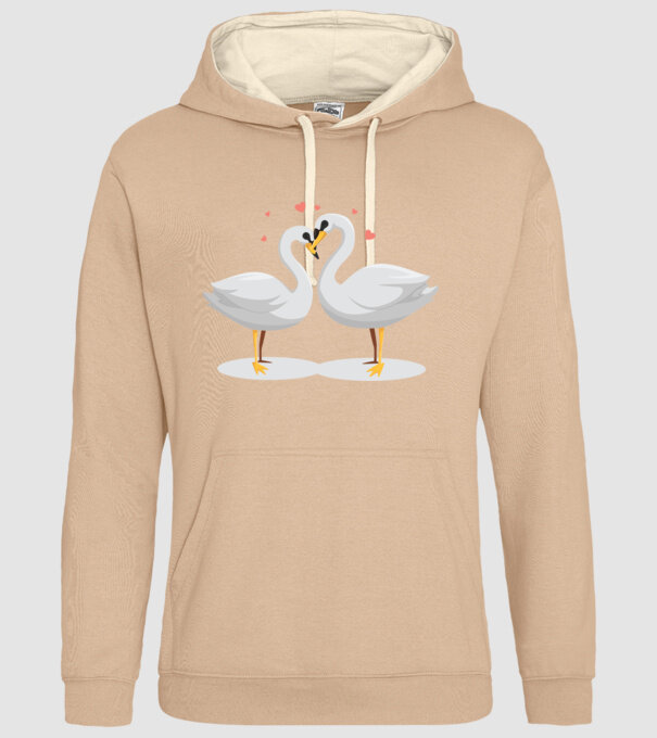 LEBEDE ÎNDRĂGOSTITE model nisipiu pe tricou