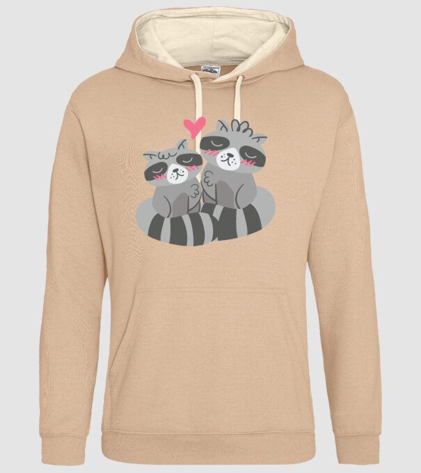 RATONI ÎNDRĂGOSTIȚI model nisipiu pe tricou