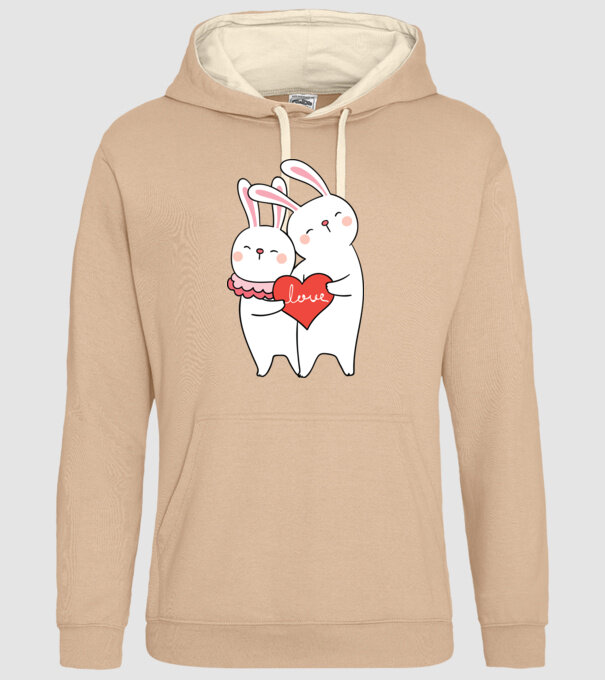 IEPURAȘI ÎNDRĂGOSTIȚI 2 model nisipiu pe tricou