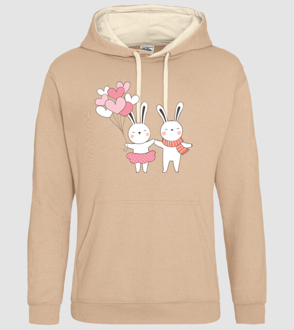 IEPURAȘI ÎNDRĂGOSTIȚI 3 model nisipiu pe tricou